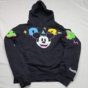 Disney Parks Disneyland 2024 Black Hoodie Mickey Mouse Sweatshirt